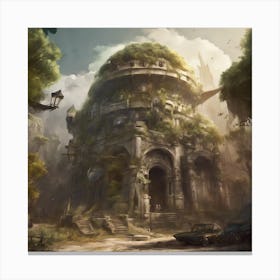 City In The Forest Canvas Print