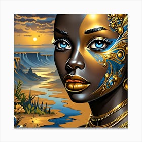 African Beauty Canvas Print