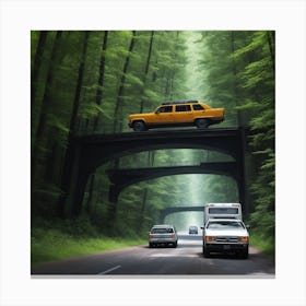 Road In The Woods Canvas Print