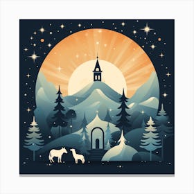 Christmas Village 35 Canvas Print