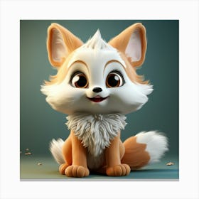 Cute Fox 5 Canvas Print