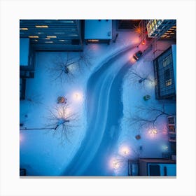 Aerial Cityscape Canvas Print