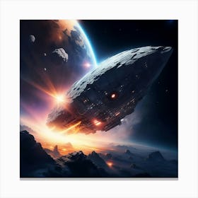 Escape from Celestial Peril Canvas Print