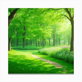 Green Forest Canvas Print