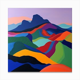 Abstract Travel Collection Montserrat 2 Canvas Print