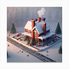 Christmas House 94 Canvas Print