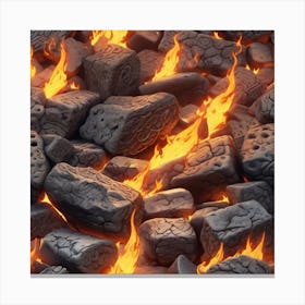 Fire And Coals Canvas Print