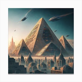 Futuristic Cityscape 3 Canvas Print