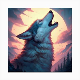 Howling Wolf 1 Canvas Print