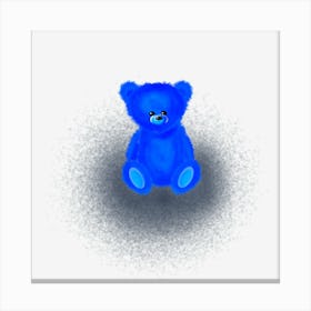 Blue Teddy Bear Canvas Print