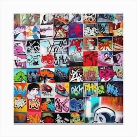 Graffiti Collage 2 Canvas Print