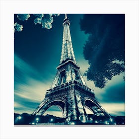 Eiffel Tower At Night 16 Canvas Print