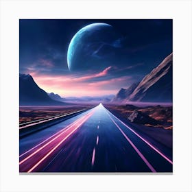 Futuristic Landscape Canvas Print