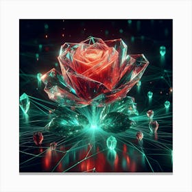 Crystal Rose 1 Canvas Print