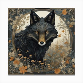 Wolf In The Forest 1 Canvas Print