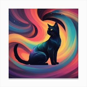 Black Cat Canvas Print