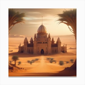 Sand Castle In The Desert 2 Canvas Print