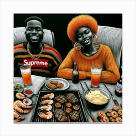 Supreme Grilling Canvas Print