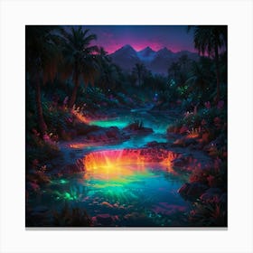 Rainbow In The Jungle Canvas Print