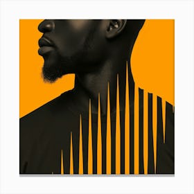 Portrait Of African Man Canvas Print