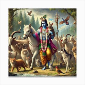 Lord Krishna 3 Canvas Print