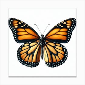 Butterfly of Danaus plexippus 2 Canvas Print
