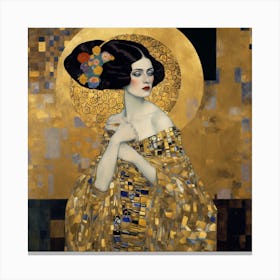 Gustav Klimt "Portrait of Adele Bloch-Bauer I," 1 Canvas Print