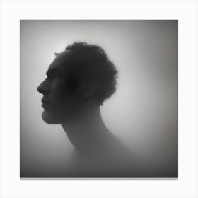 Silhouette Of A Man Canvas Print