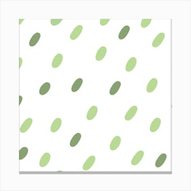 Minimalist green pattern Canvas Print