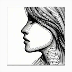 Portrait Of A Woman 23 Canvas Print