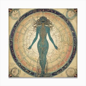 Nouveau Anatomy Series - 6 1 Canvas Print