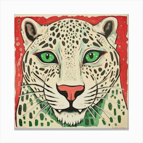 Abstract Snow Leopard 2 Canvas Print