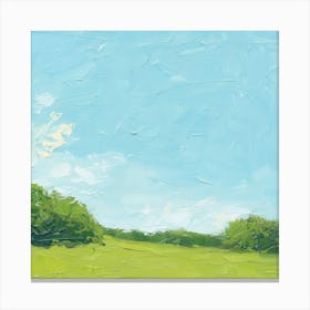 Green Field 1 Canvas Print