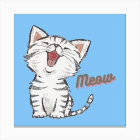 Cat Meow Canvas Print