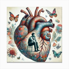 A man of heart Canvas Print