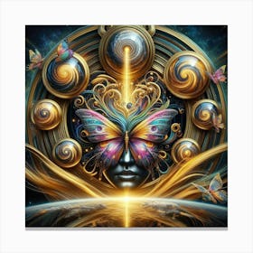 Butterfly Of The Universe Canvas Print