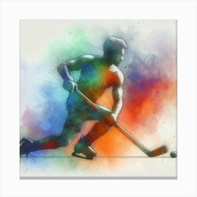 Field Hockey Player Canvas Print