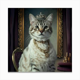 King Cat Canvas Print