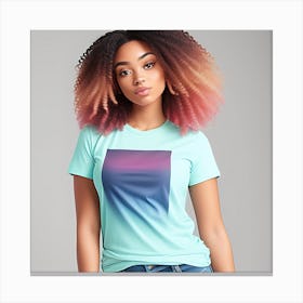 Ombre Tee Canvas Print