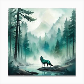 Howling Wolf Canvas Print