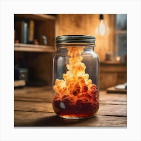 Atomic Explosion In A Jar Canvas Print