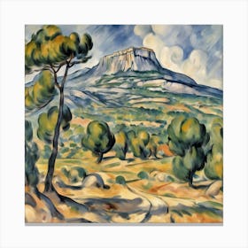 Mont Sainte Victoire 1892–1895, Paul Cézanne 3 Canvas Print