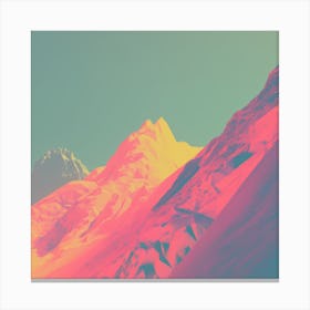 Abstract Mountain Landscape Canvas Print