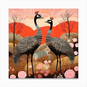 Bird In Nature Emu 2 Canvas Print