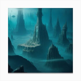 Underwater City NEW YORK Canvas Print