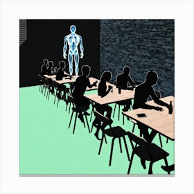 Group Of People At A Table 2 Canvas Print