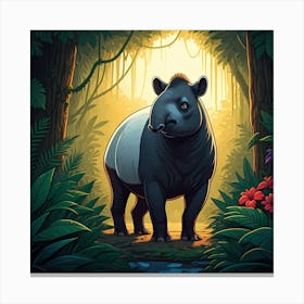 Jungle Tapir Canvas Print