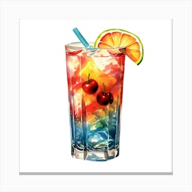 Tropical Cocktail Canvas Print