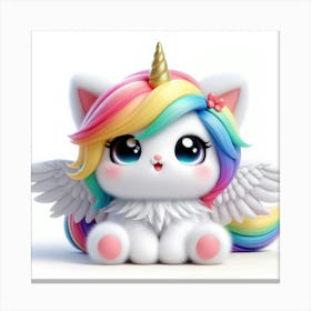 Unicorn Cat, caticorn 3 Canvas Print