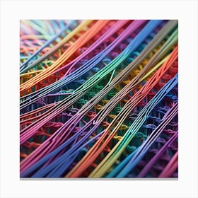 Rainbow Wires 3 Canvas Print